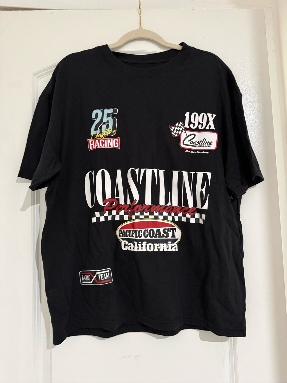 PacSun Black Coastline Performance Graphic Tee